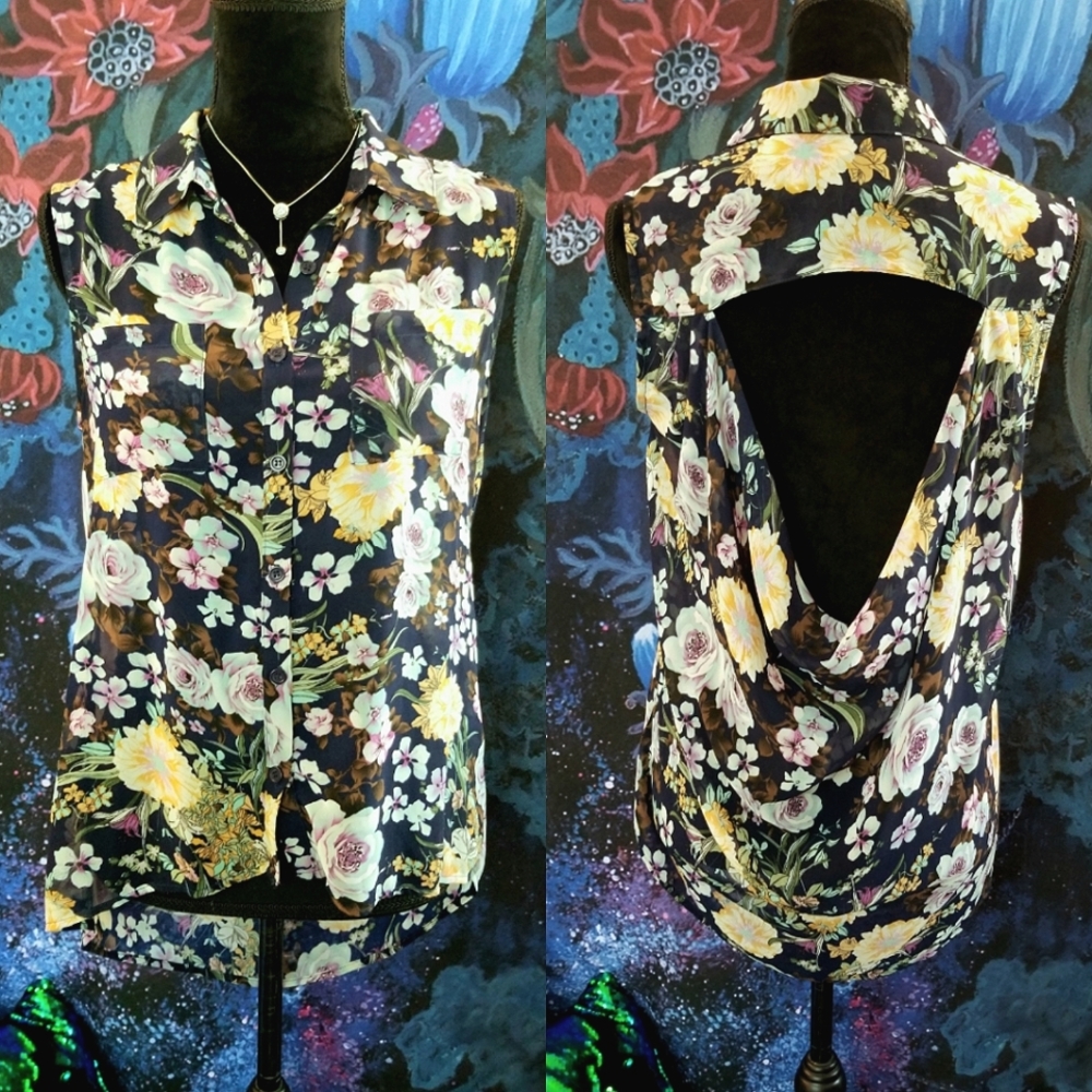 Floral Tissue Top